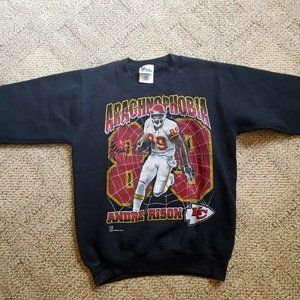 Kansas City Chiefs Sweatshirt. Black. Andre Rison. Pro Player